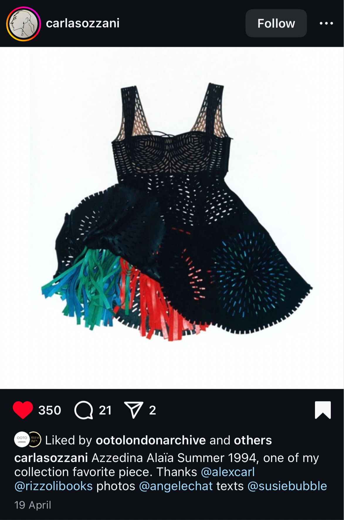 Azzedine Alaia skirt