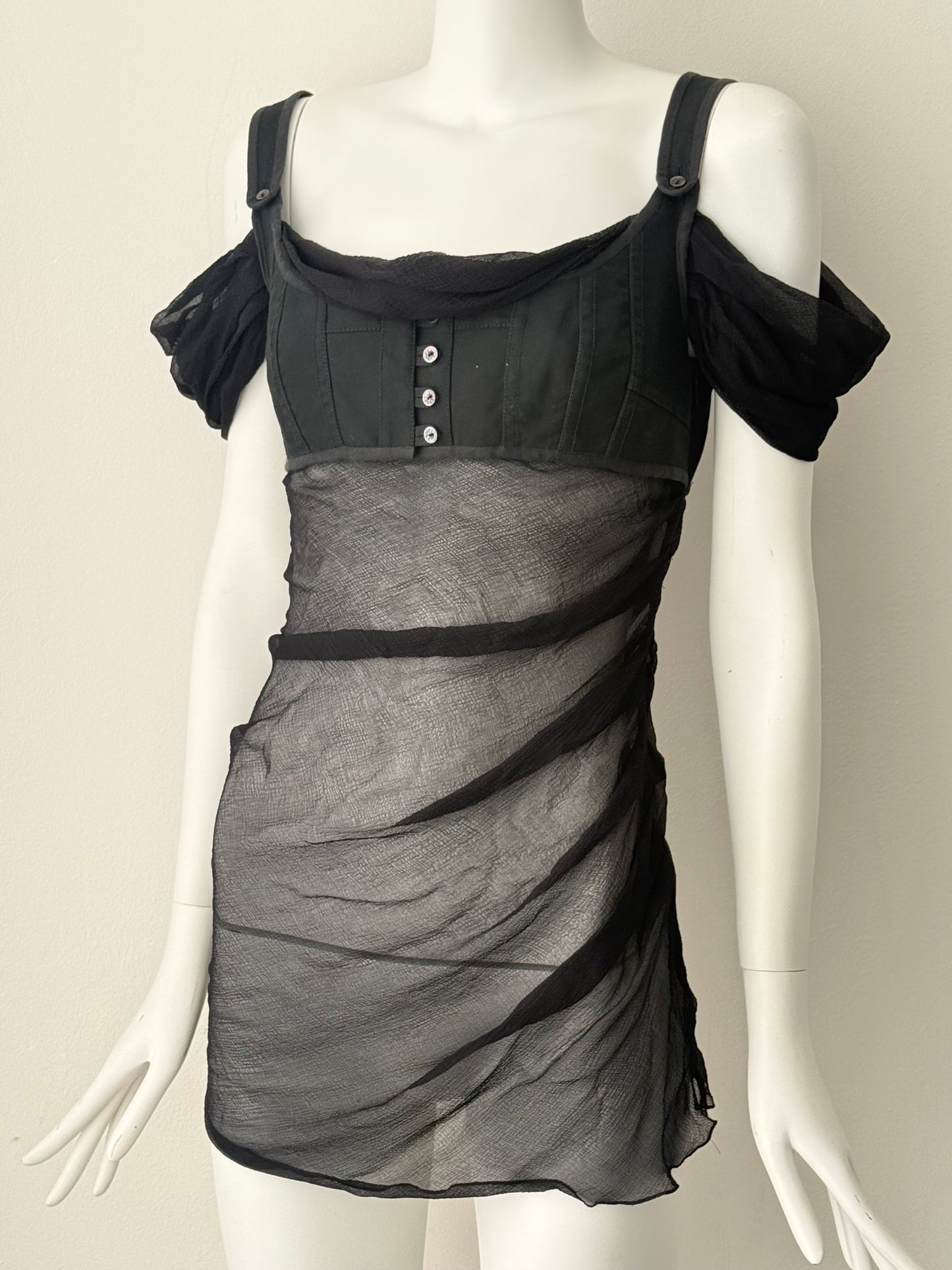 Alexander McQueen SS2005 top/mini dress