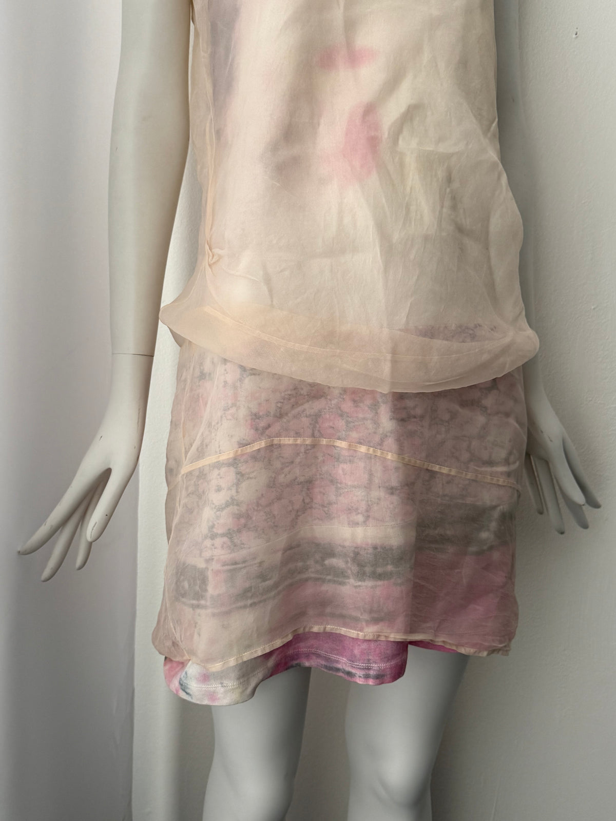 HELMUT LANG SS1999 SILK ORGANZA DRESS