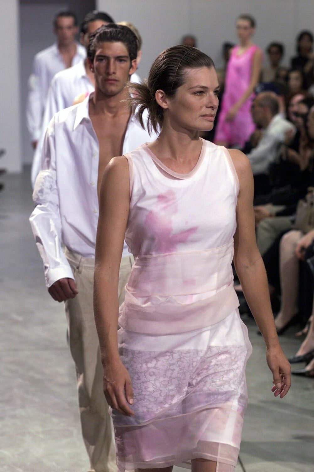 HELMUT LANG SS1999 SILK ORGANZA DRESS